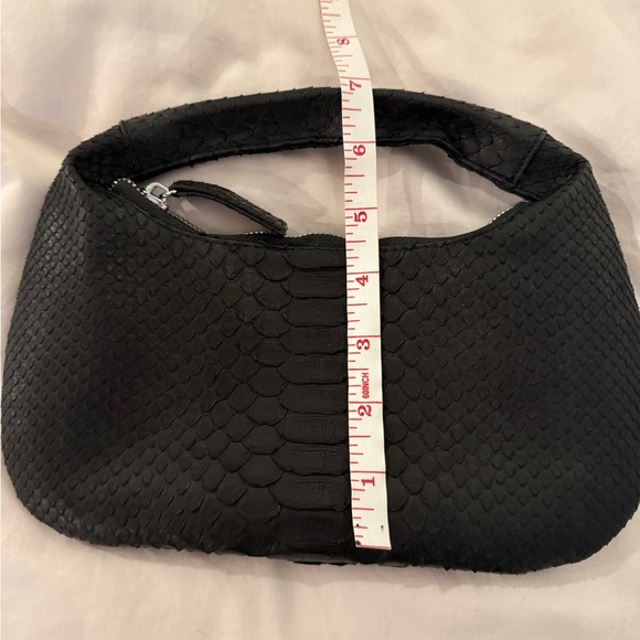 Custom made black python mini bag - Picture 4 of 8